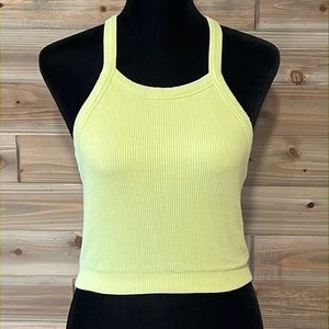 BRIGHT YELLOW RACERBACK TANK